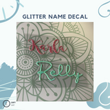 Glitter Name Decal